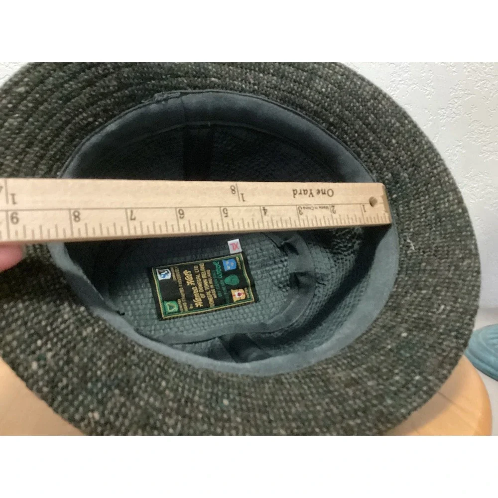 Hanna Hats Tweed Fedora Hat Mens One Size Gray Multi Knit Wool Blend XL Ireland